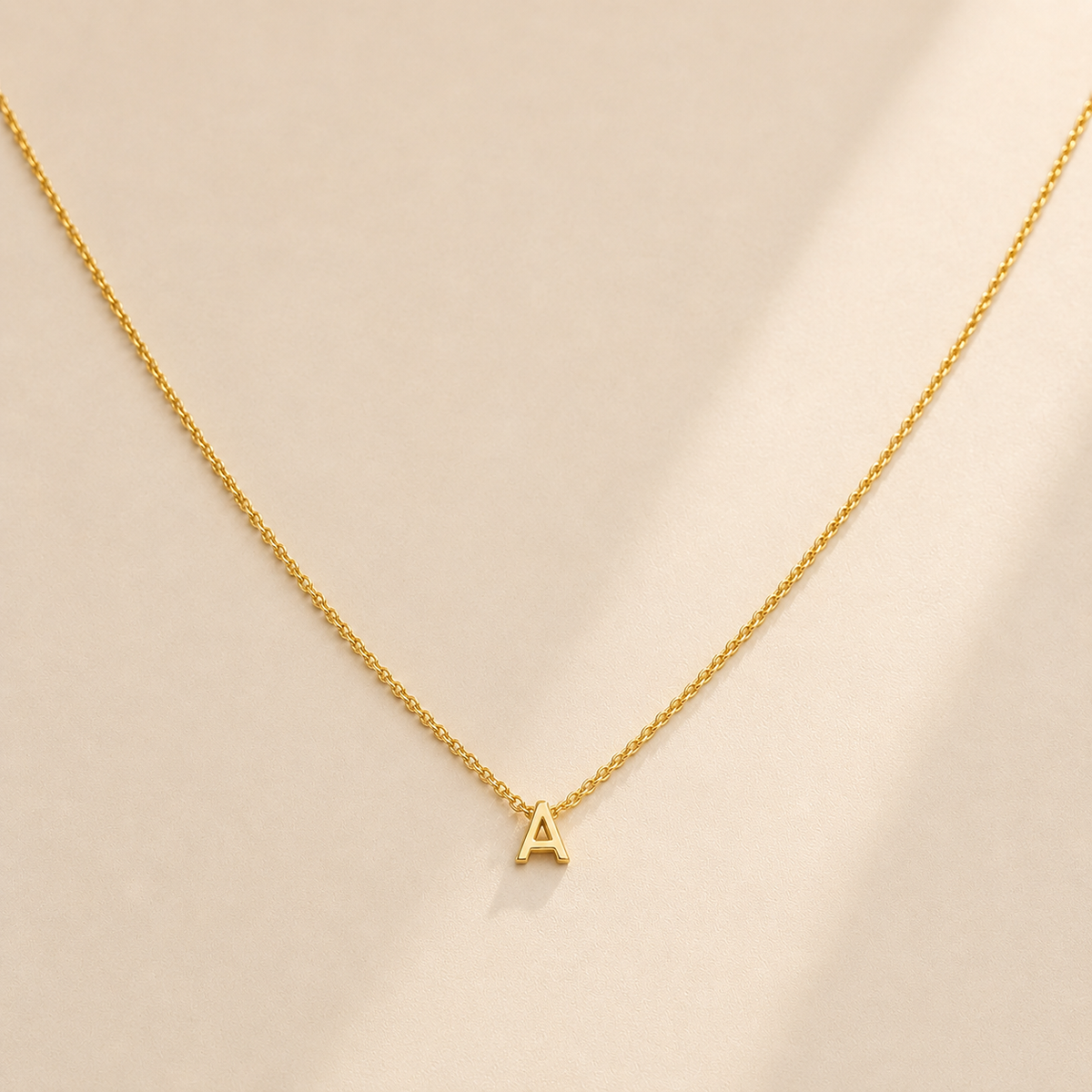 Custom Mini Letter Necklace | Alphabet Initial Charm - Anthology Jewelry Company