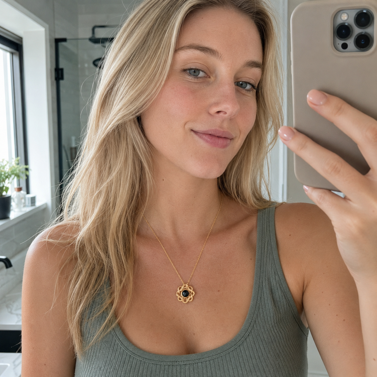 Custom Photo Necklace | Flower Pendant - Anthology Jewelry Company