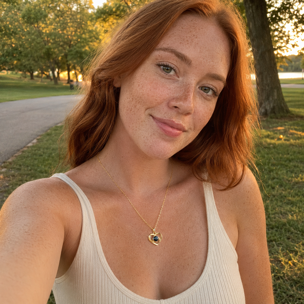 Custom Photo Necklace | Swirl Heart Pendant - Anthology Jewelry Company
