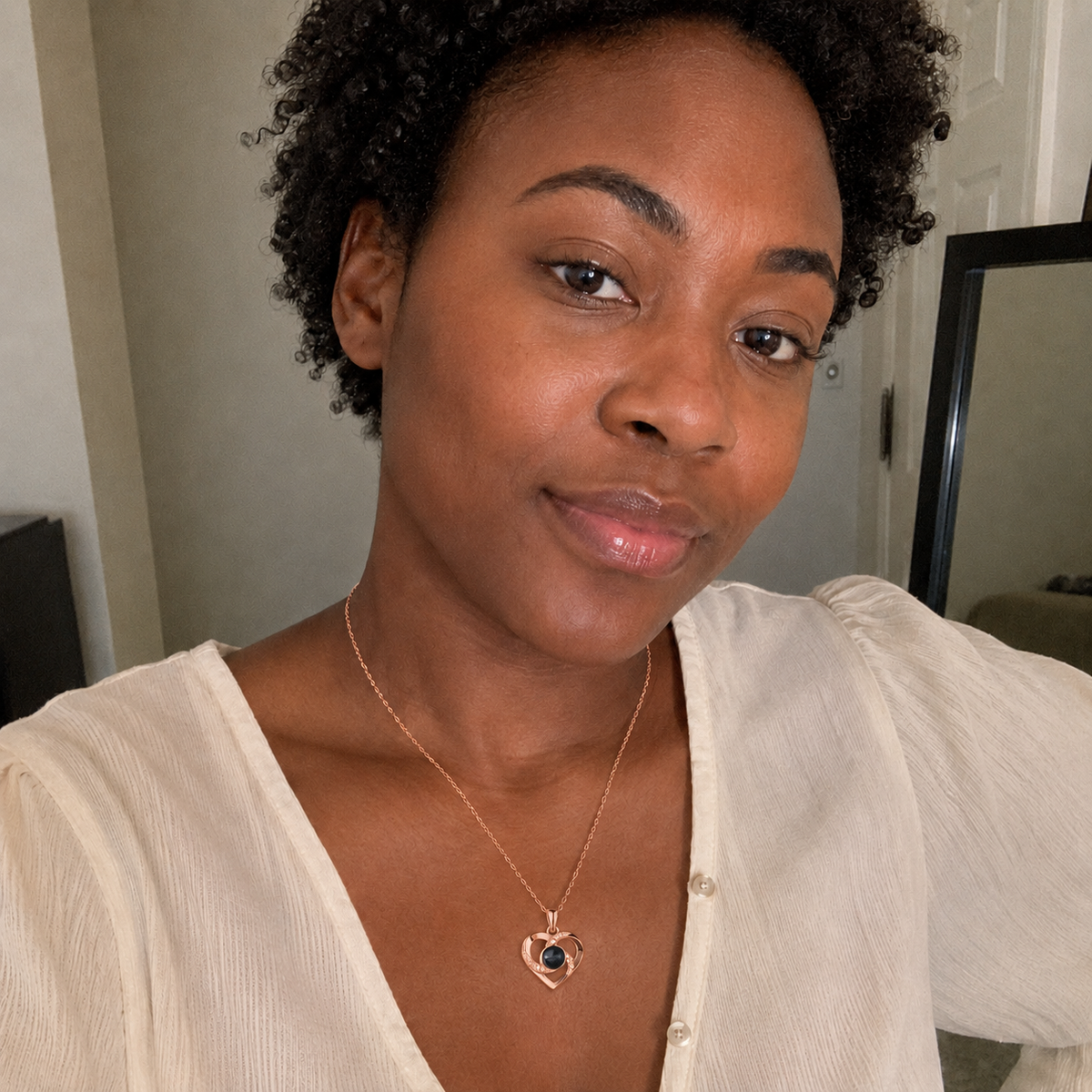 Custom Photo Necklace | Swirl Heart Pendant - Anthology Jewelry Company