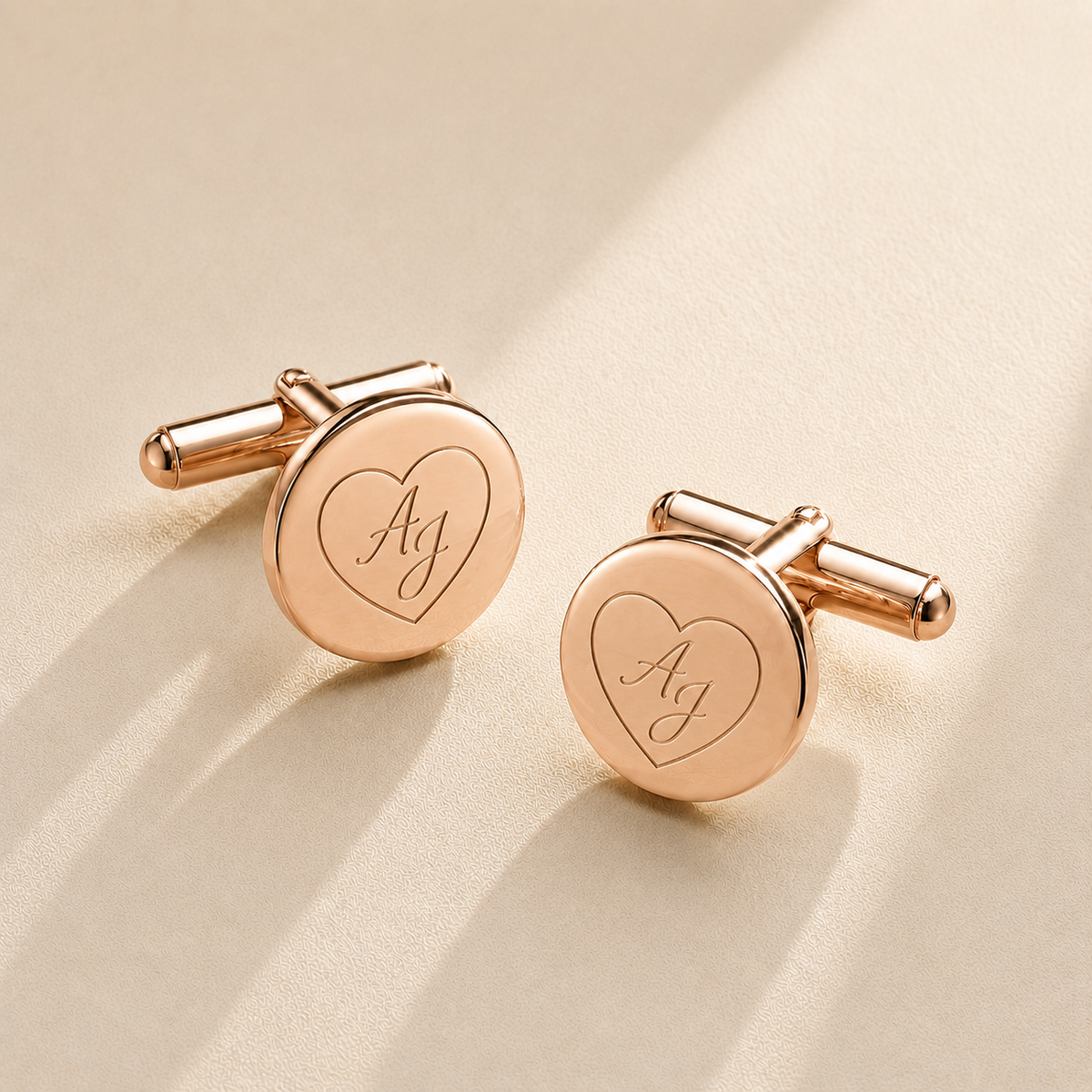 Custom handwriting engraved cufflinks for men - Anthology Jewelry