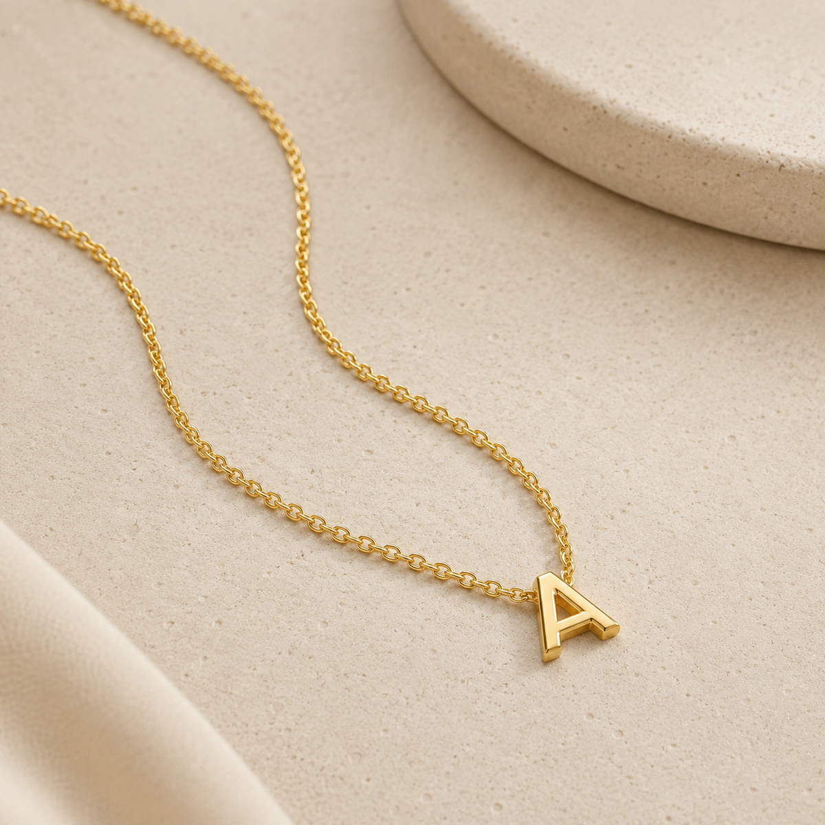 Custom Mini Letter Necklace | Alphabet Initial Charm - Anthology Jewelry Company