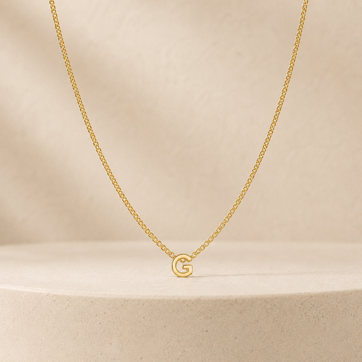 Custom Mini Letter Necklace | Alphabet Initial Charm - Anthology Jewelry Company