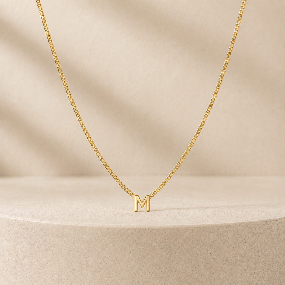 Custom Mini Letter Necklace | Alphabet Initial Charm - Anthology Jewelry Company
