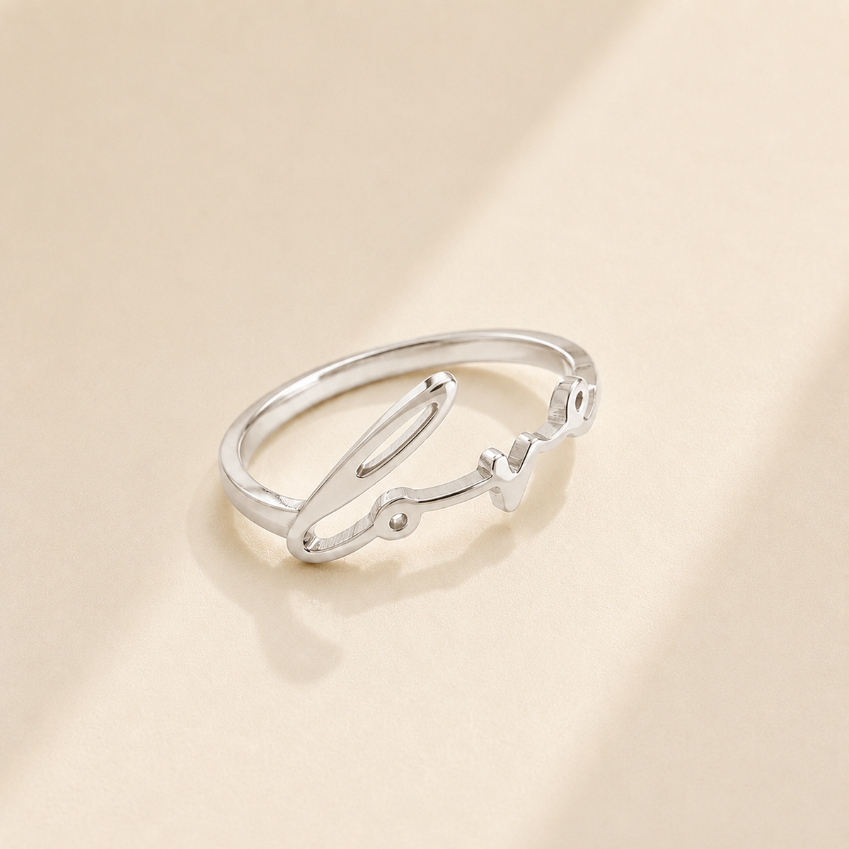 Custom Signature Ring detail - personalized handwriting ring Anthology Jewelry.