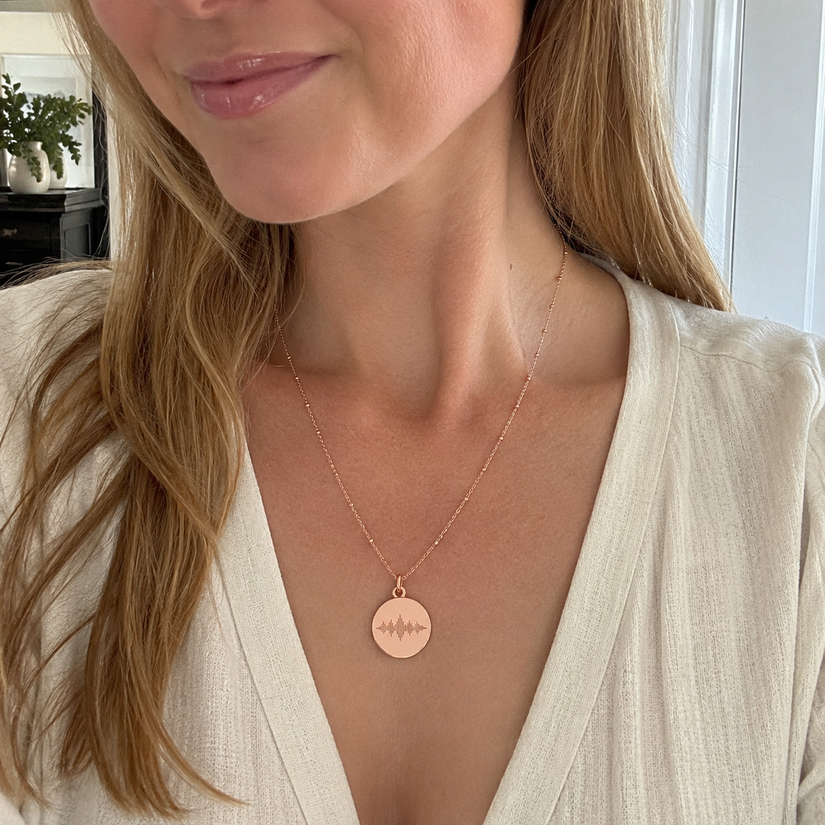 Custom Soundwave Necklace | Disc Pendant - Anthology Jewelry Company