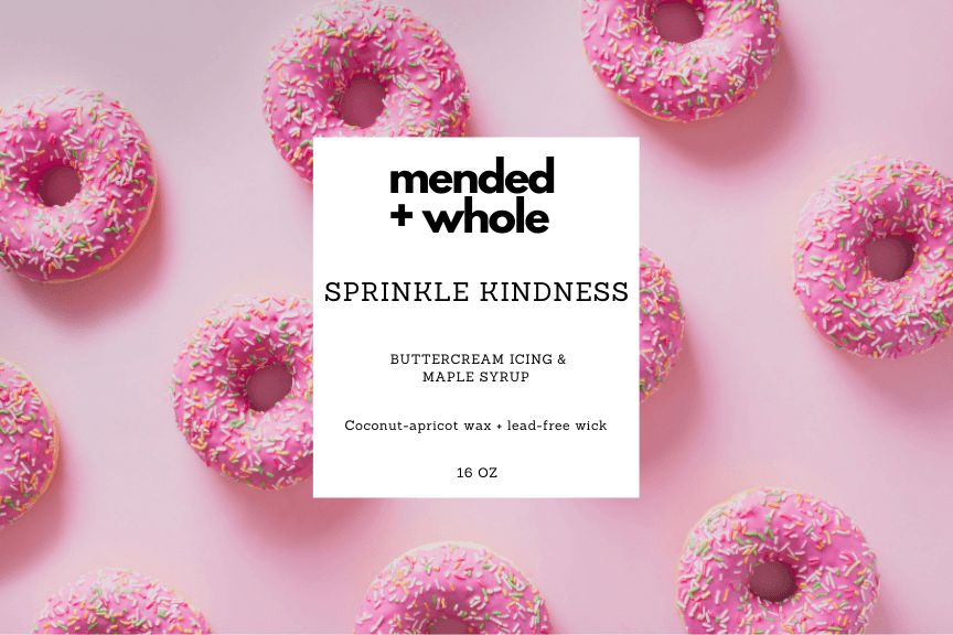 Mended + Whole Candles set of four scented candles