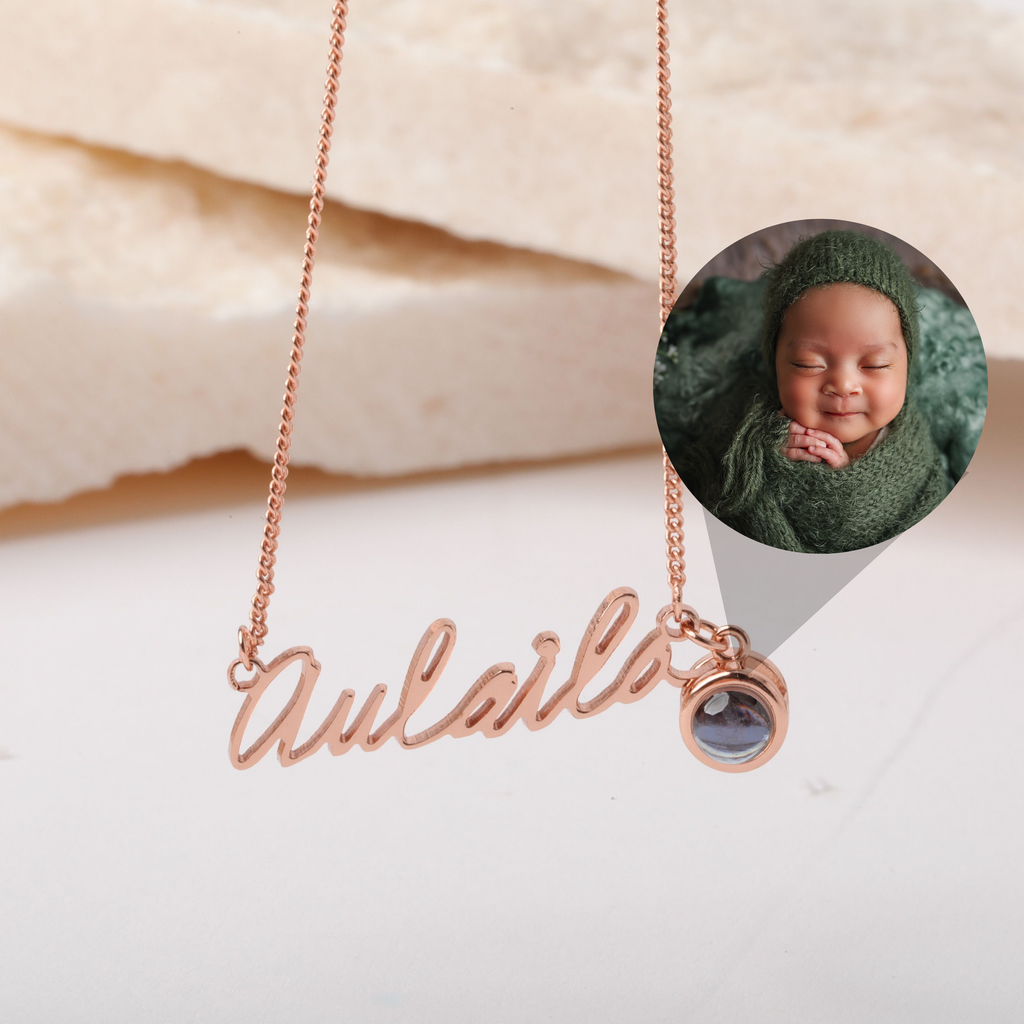 Custom Photo Handwriting Necklace - Anthology Jewelry Company