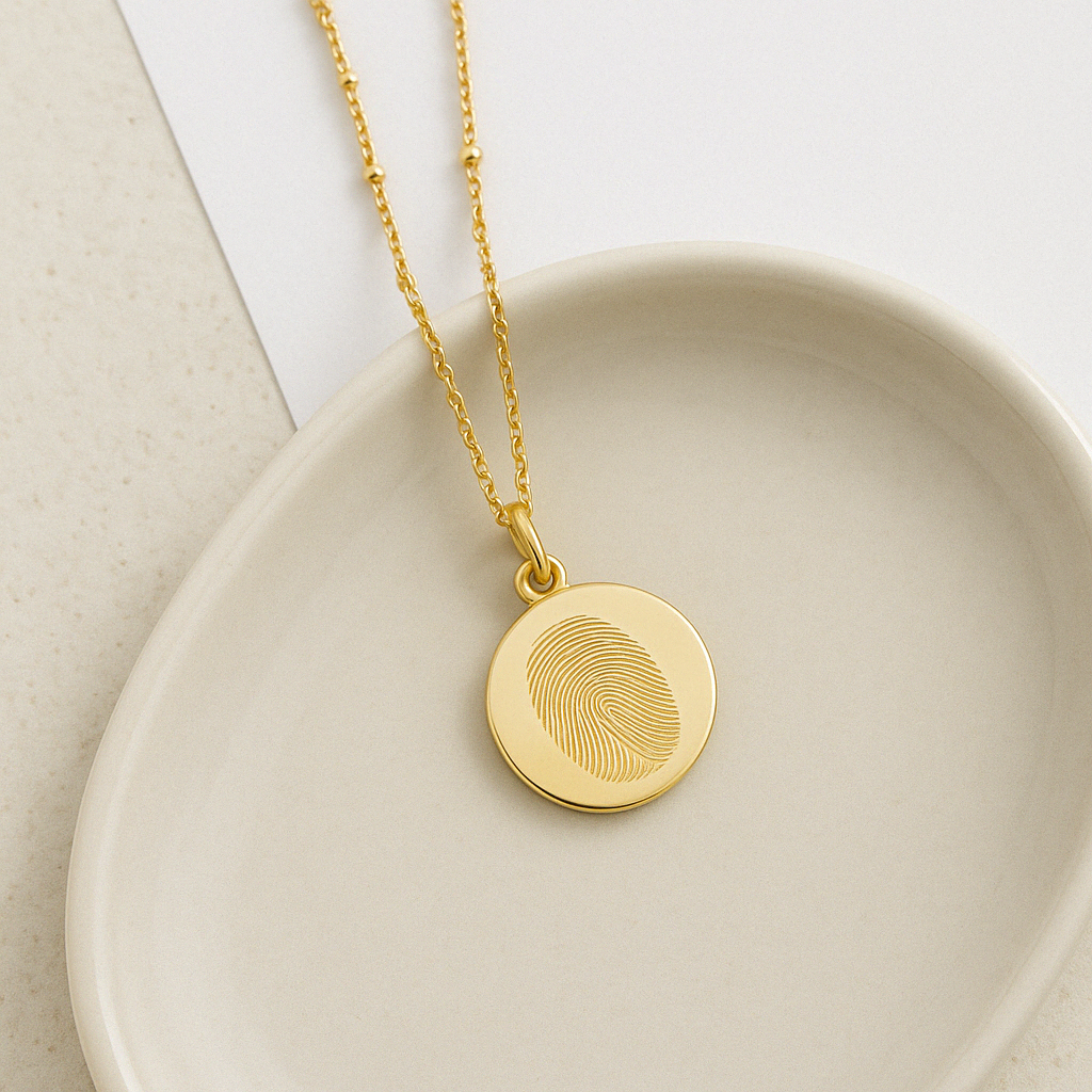 Custom Fingerprint Necklace - Anthology Jewelry Company