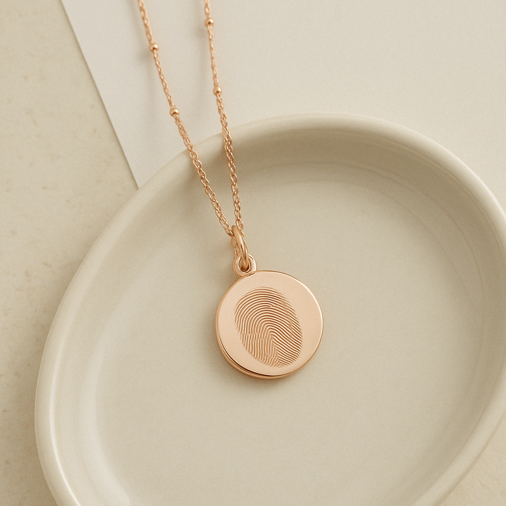 Custom Fingerprint Necklace - Anthology Jewelry Company