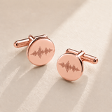 Custom Soundwave Cufflinks - Anthology Jewelry Company