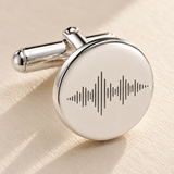 Custom Soundwave Cufflinks - Anthology Jewelry Company