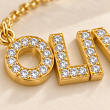 Custom Pavé Name Necklace