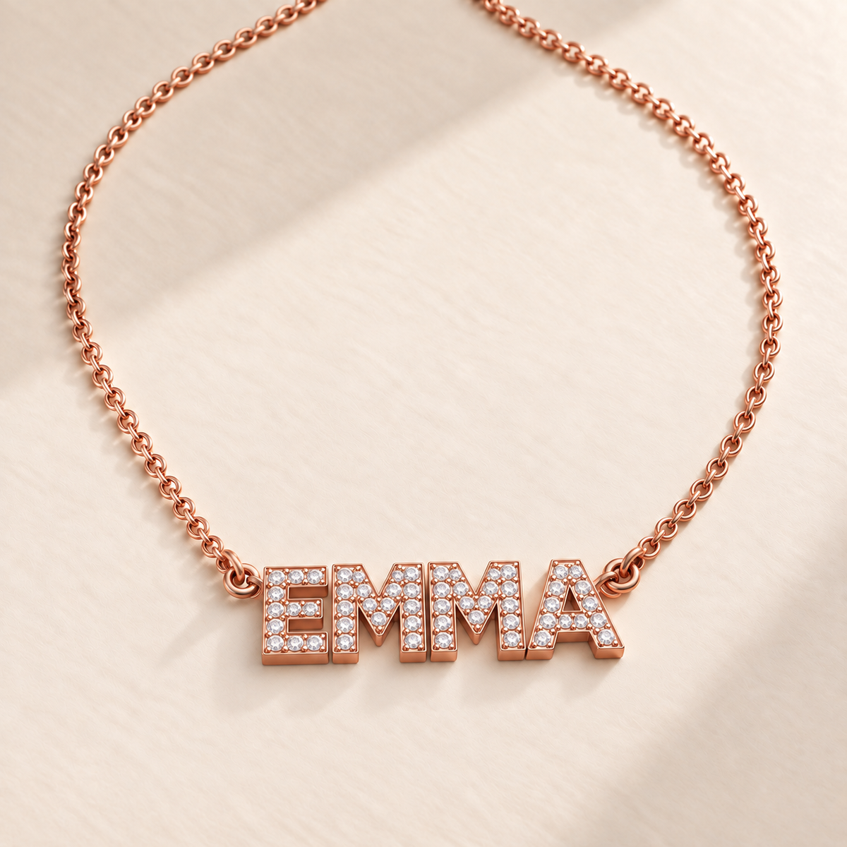 Custom Pavé Name Necklace