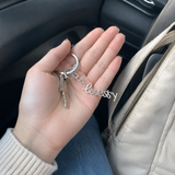 Custom Keychain in silver finish - Anthology Jewelry Company