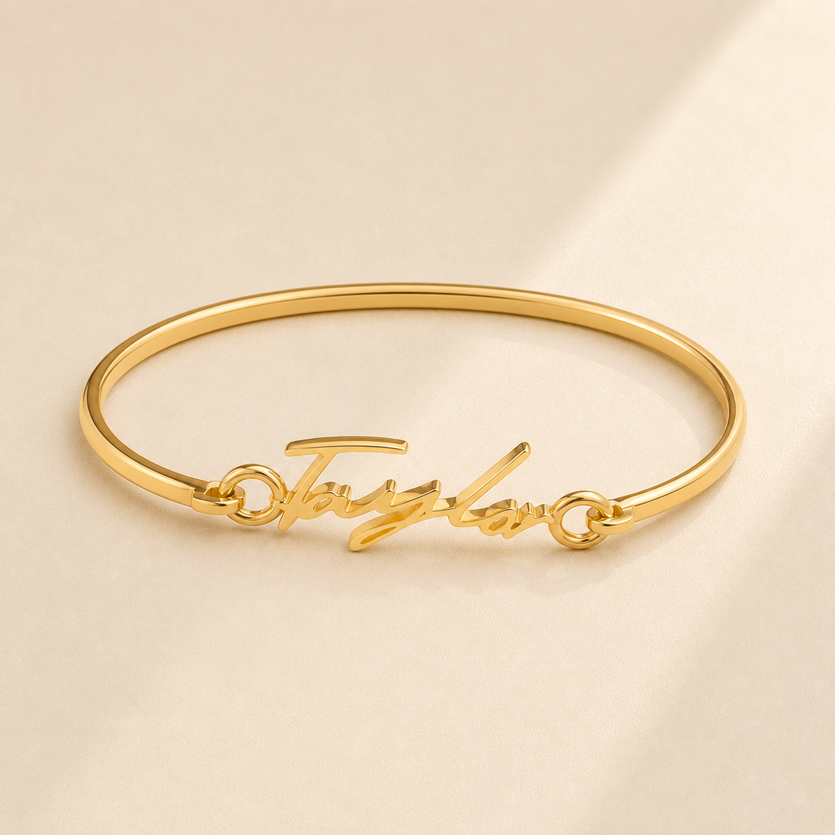 Custom Cuff Bracelet - personalized handwriting jewelry Anthology Jewelry.