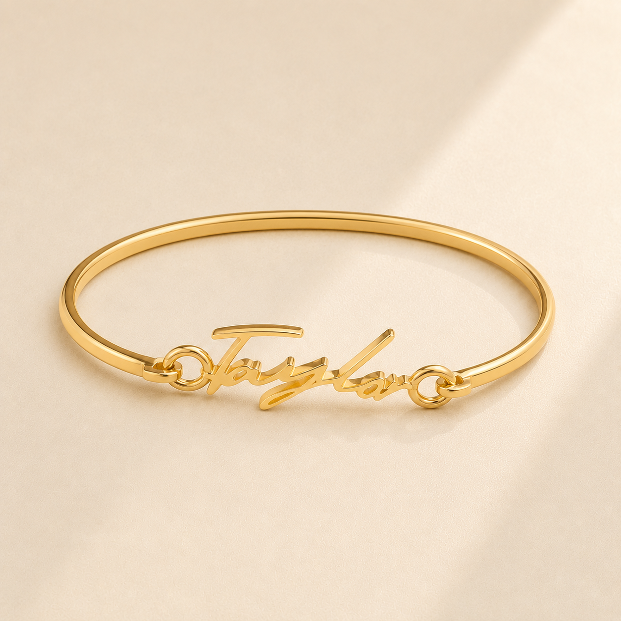 Custom Cuff Bracelet - personalized handwriting jewelry Anthology Jewelry.