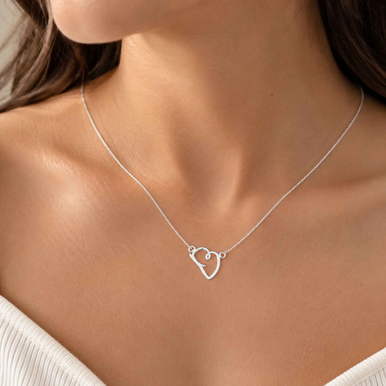 Custom Drawing Necklace lifestyle - personalized sketch pendant Anthology Jewelry.