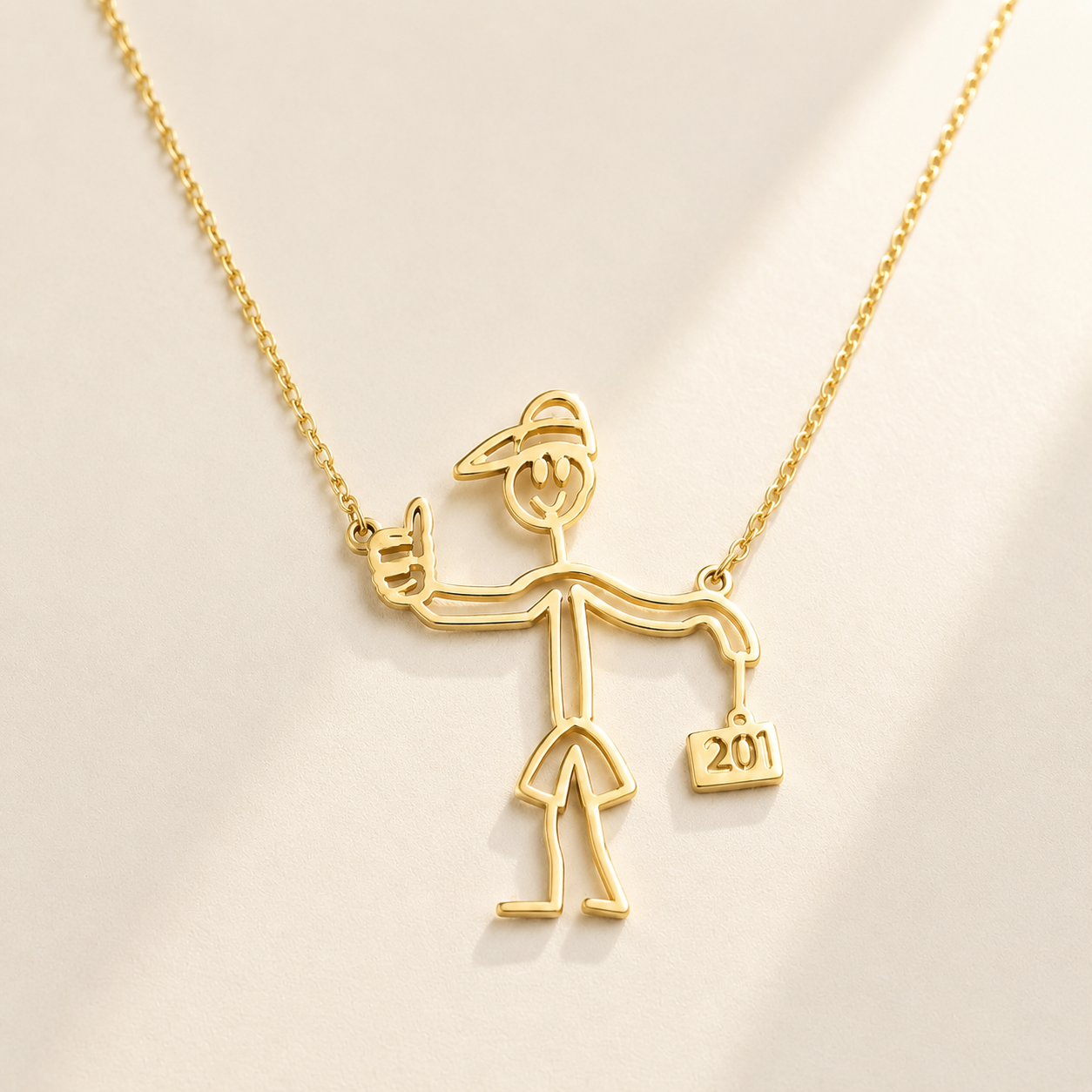 Custom Drawing Necklace styled shot - personalized sketch pendant Anthology Jewelry.