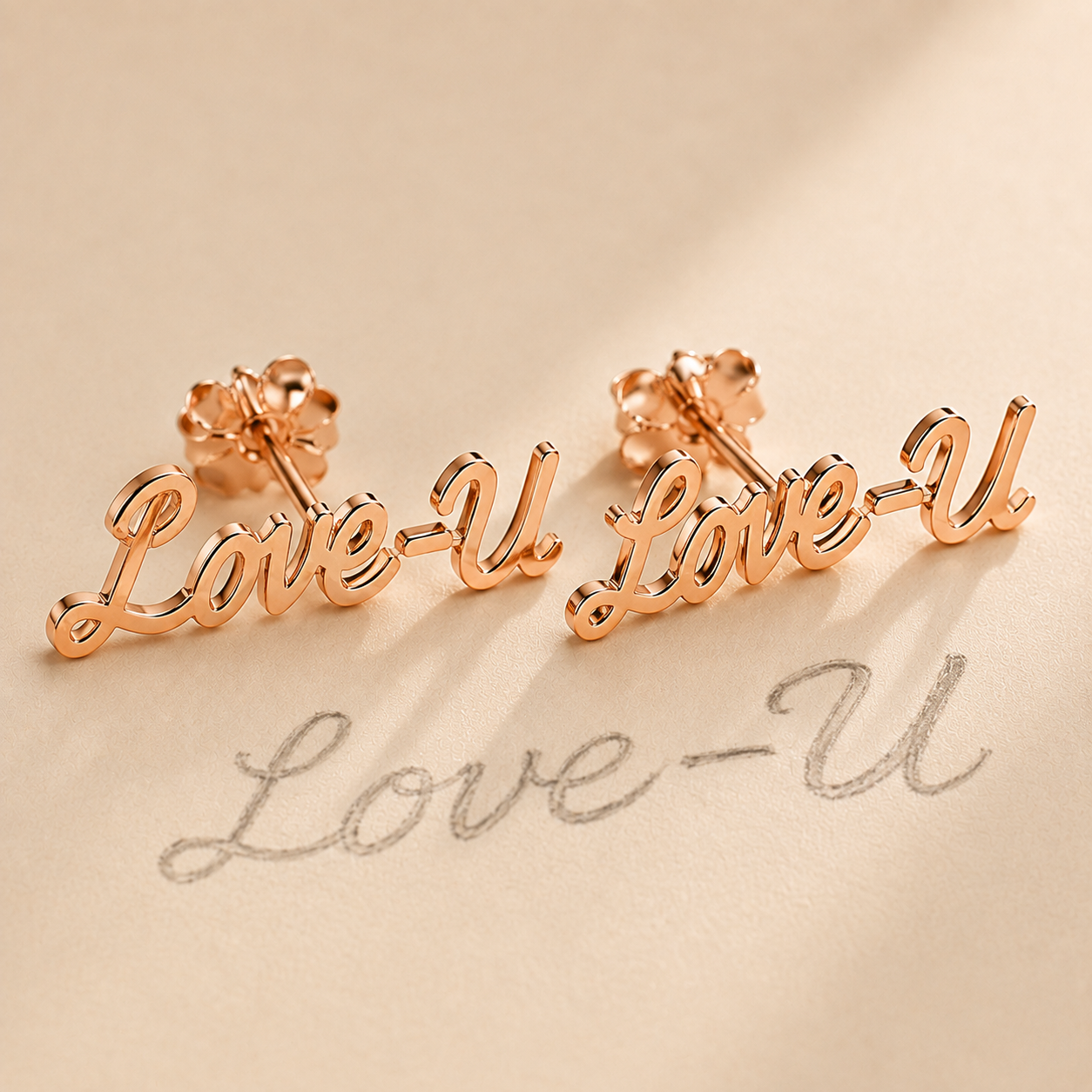 Custom Earrings worn lifestyle photo - personalized earrings Anthology Jewelry