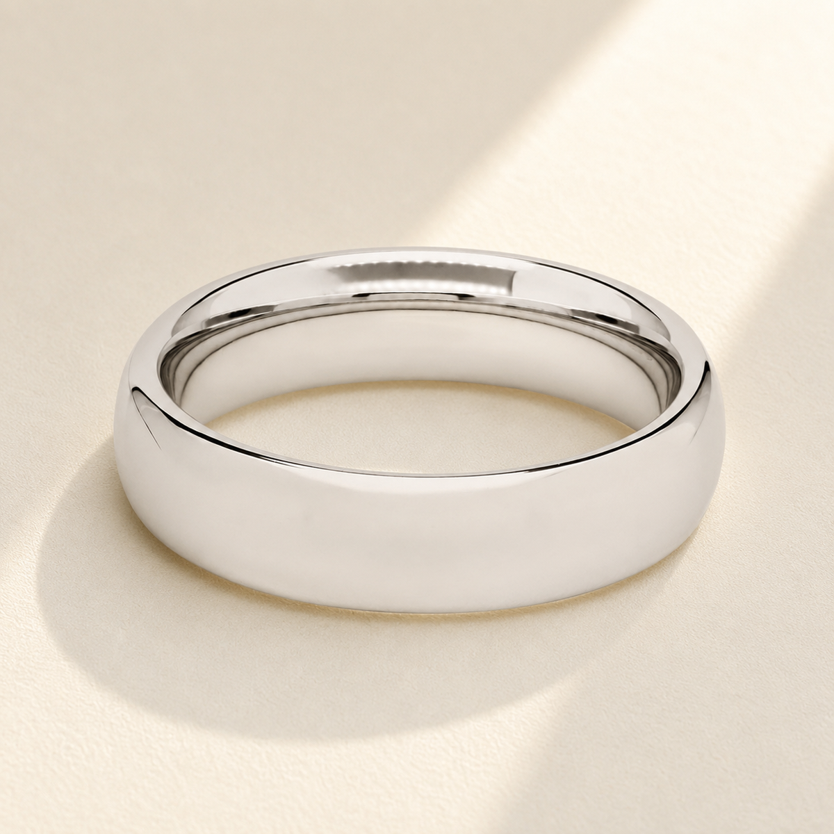 Custom Engravable Wedding Band Interior Handwriting Engraving - Personalized Anthology Jewelry.