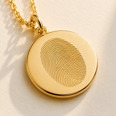 Custom Fingerprint Necklace - Anthology Jewelry Company