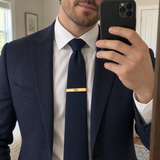 Custom Fingerprint Tie Clip ugc 1 photo - fingerprint tie clip mirror selfie Anthology Jewelry