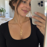 Custom Handwriting Lariat Necklace ugc 1 photo - handwriting lariat mirror selfie Anthology Jewelry