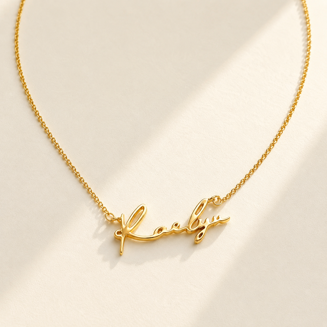 Custom Handwriting Necklace - personalized signature pendant Anthology Jewelry.