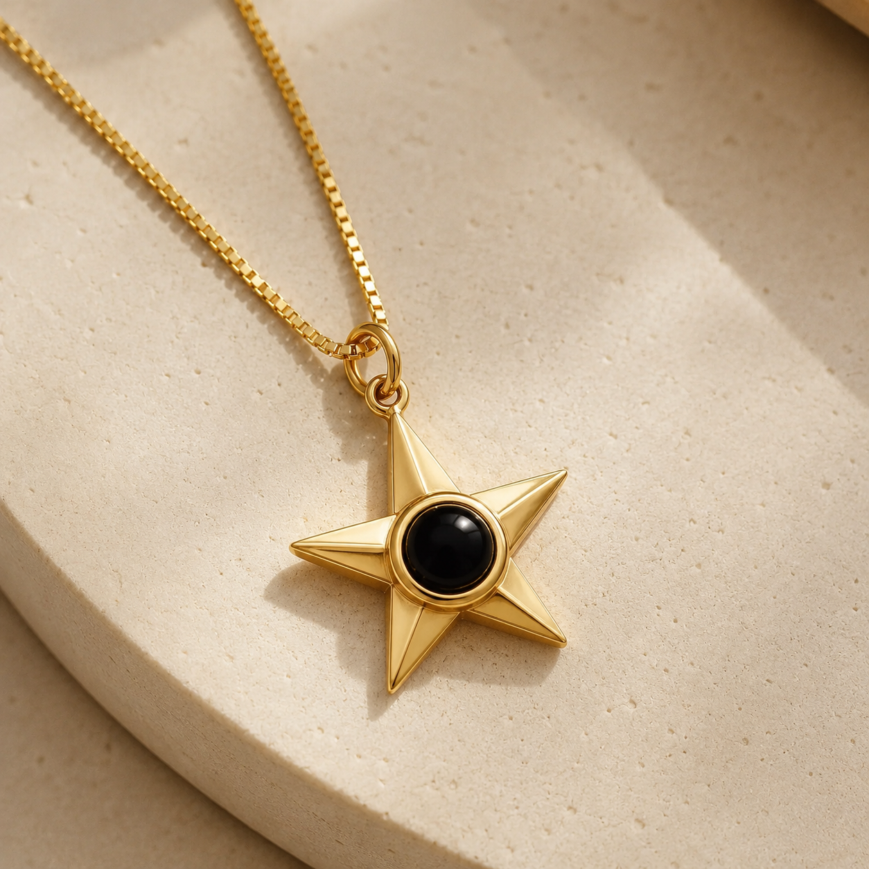 Personalized military memorial star necklace - custom photo pendant gift