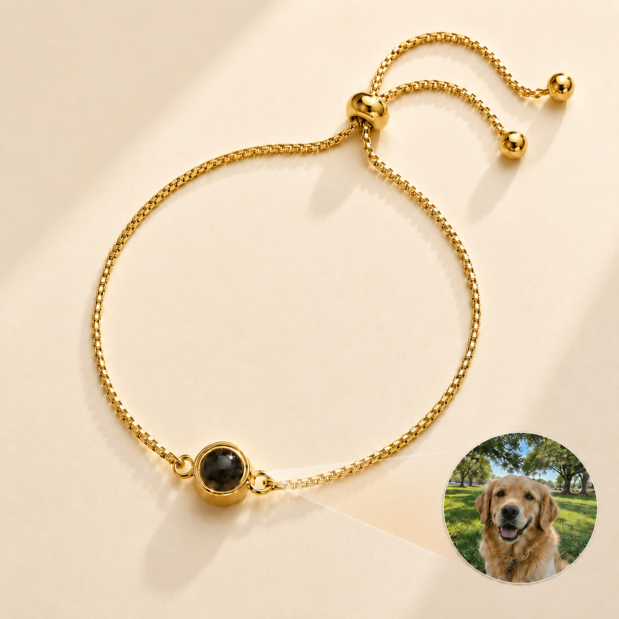 Custom Photo Bracelet lifestyle photo - personalized picture bracelet Anthology Jewelry