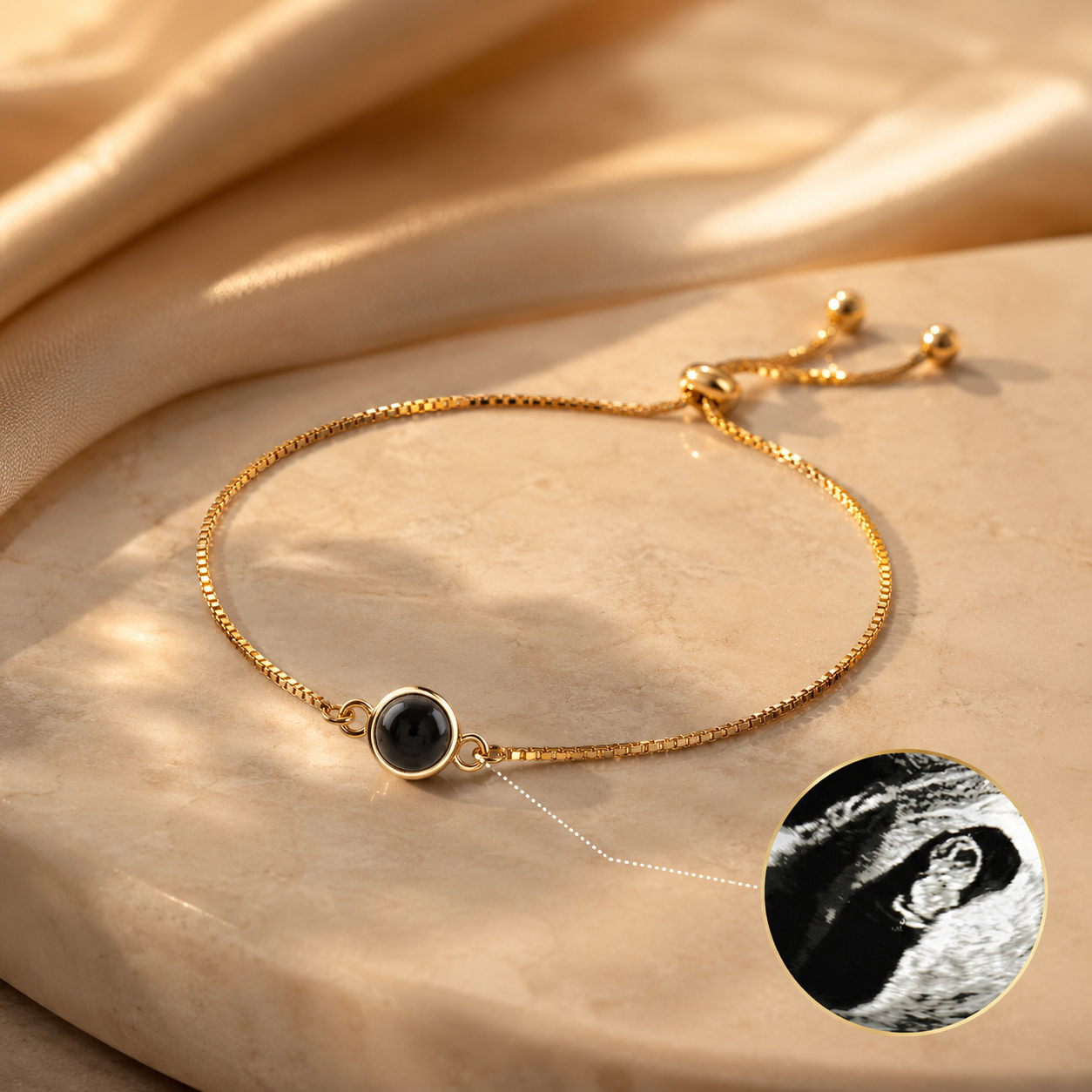 Custom photo bracelet silver - personalized picture bracelet jewelry gift