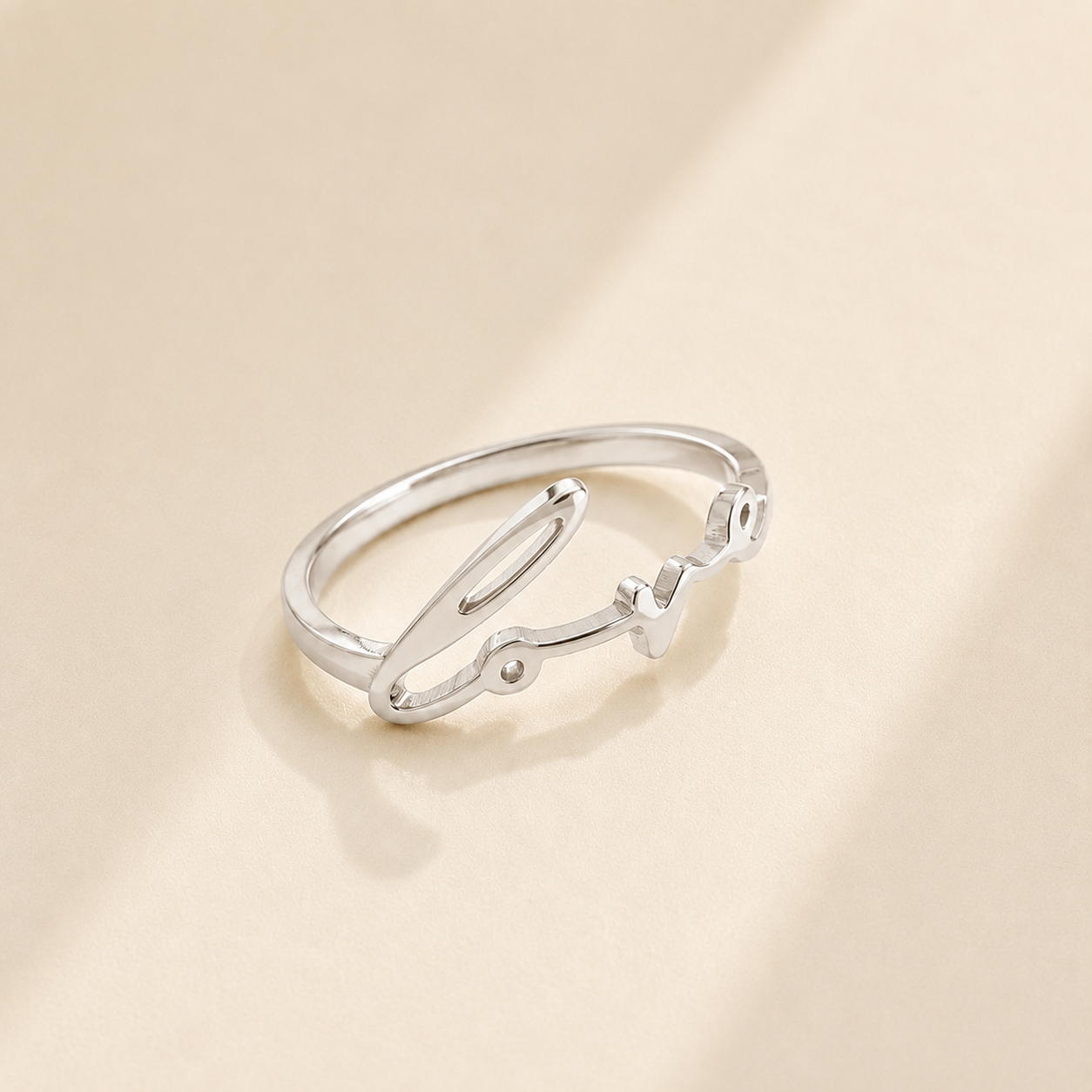 Custom Signature Ring detail - personalized handwriting ring Anthology Jewelry.