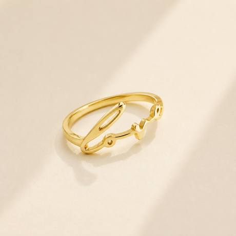 Custom Signature Ring - personalized handwriting ring Anthology Jewelry.