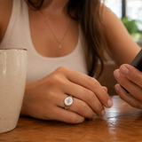 Custom Soundwave Ring | Signet Style - Anthology Jewelry Company