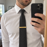 Custom Soundwave Tie Clip ugc 1 photo - soundwave tie clip mirror selfie Anthology Jewelry