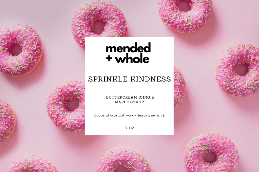 Mended + Whole Candles - Happiness Comes in Waves scent