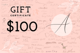 Anthology Jewelry Gift Card denomination options